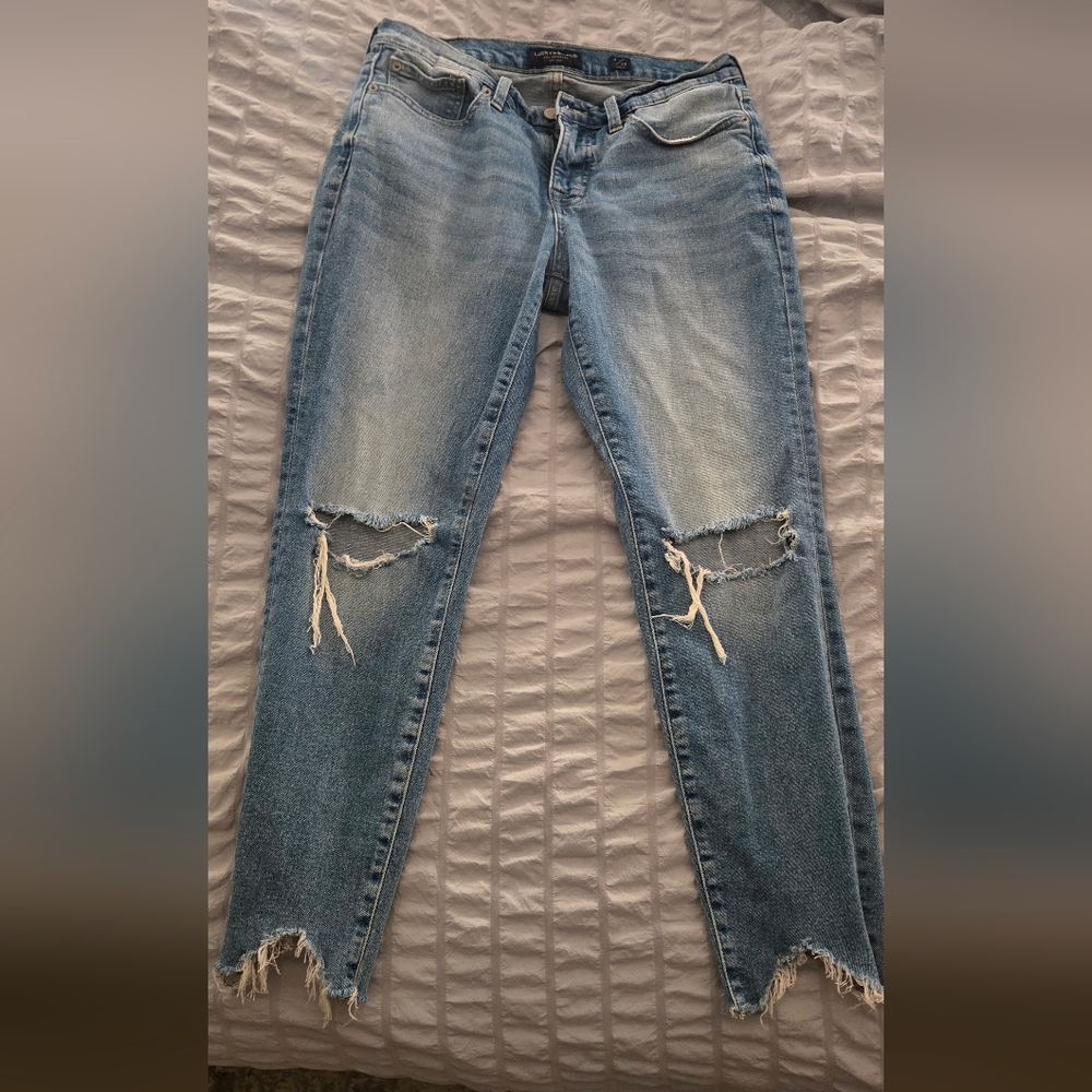Women's Size 6 Distressed Lucky Jeans Ankle Crop